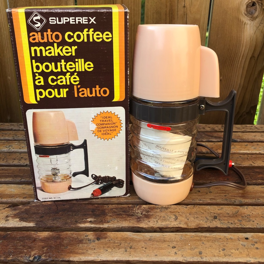 Vintage in car coffee maker